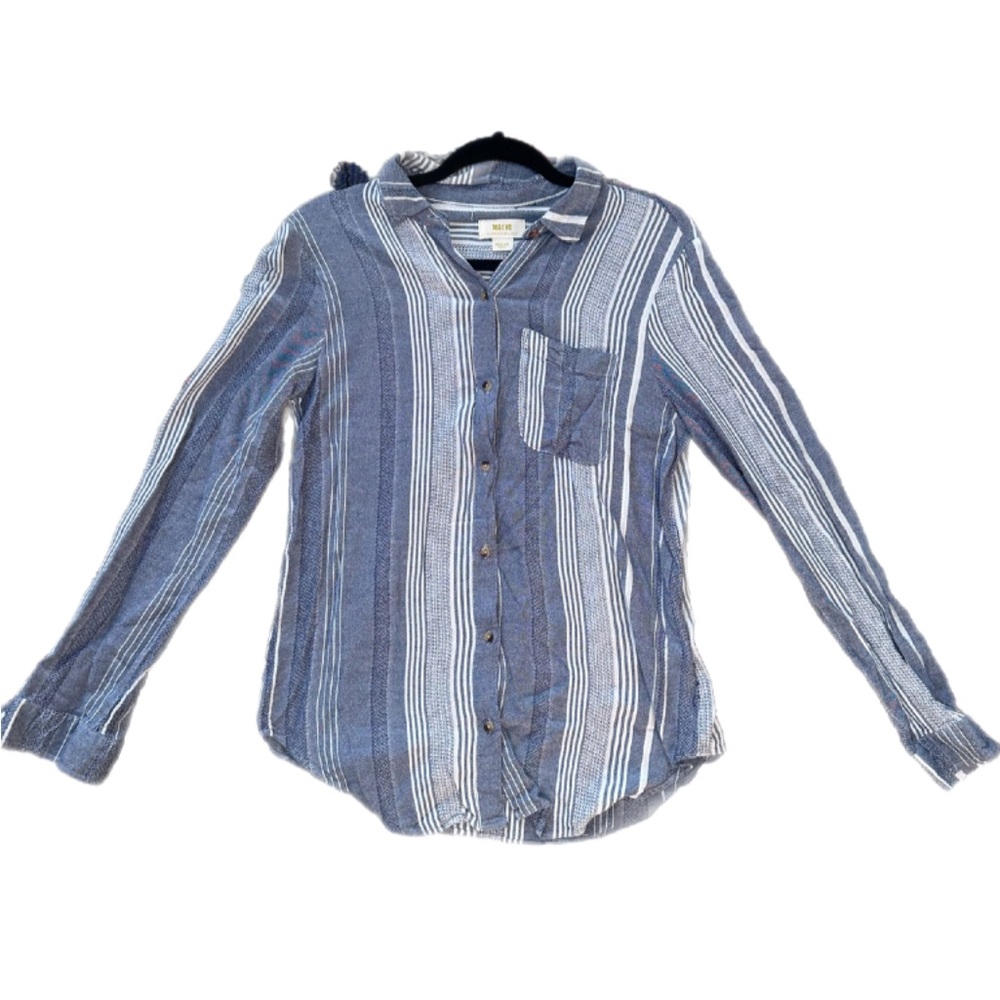 Maeve Anthropologie Button Down Shirt  Medium